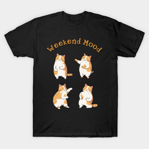 Cat in weekend mood T-Shirt by Kayasa Art